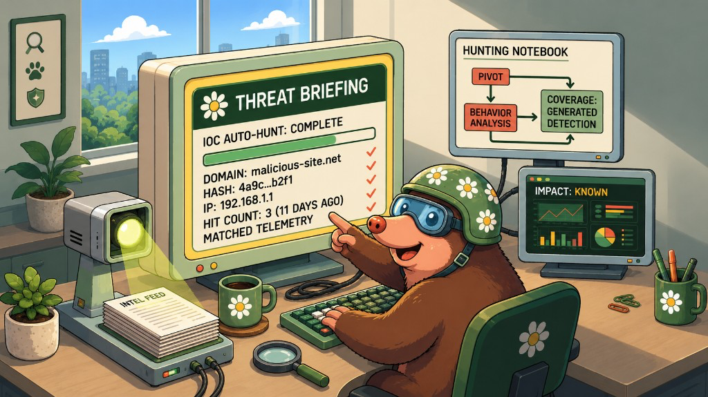 Every Threat Briefing, Hunted on Arrival